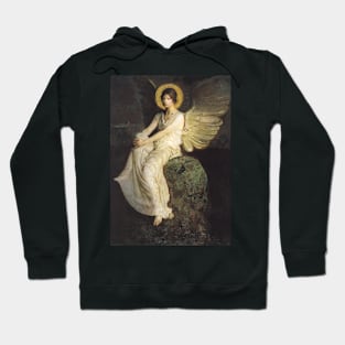 Winged Figure Seated Upon a Rock by Abbott Thayer Hoodie